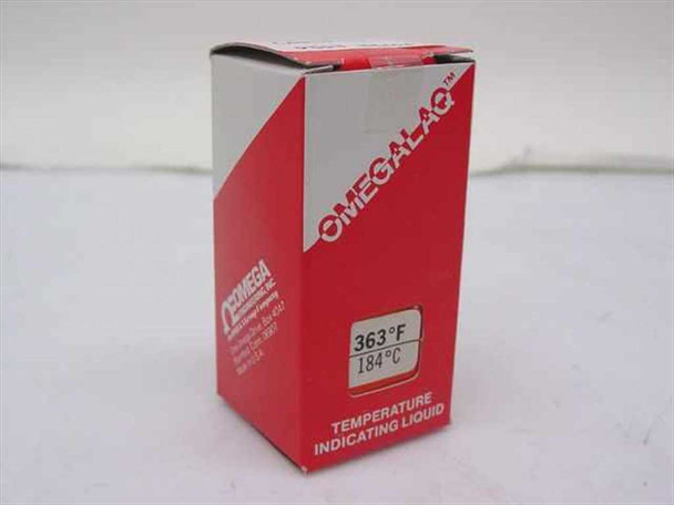 Omega LAQ-0363 Omegalaq Temperature Indicating Liquid box showing 363°F / 184°C rating on front label