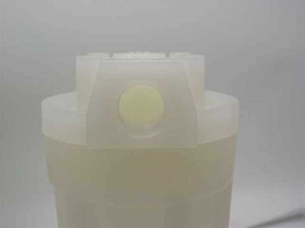 US Filter 150132 plug filter housing — top view showing 2-cap plug configuration on natural polypropylene housing