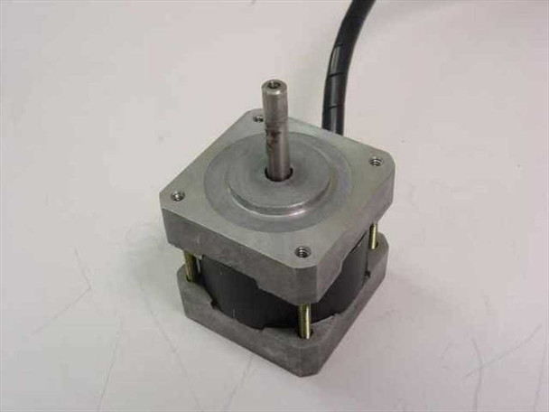 Applied Motion Products 5017-009 Stepping Motor — top and shaft view showing 1/4 inch output shaft and four corner mounting holes