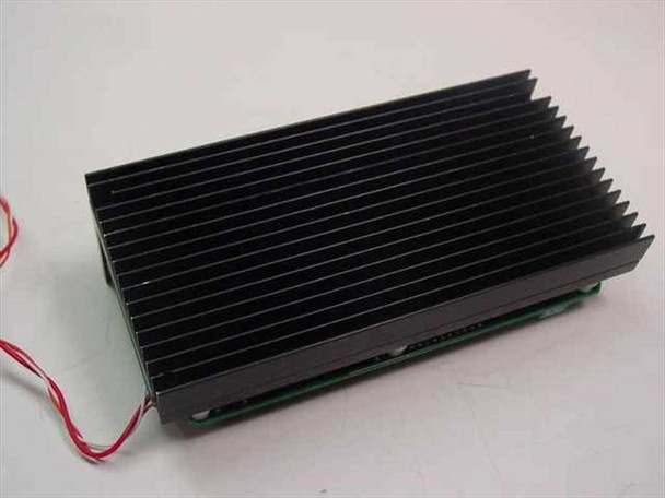 Applied Motion Products 1000-062B Step Motor Driver – top view of large black extruded aluminum heatsink with red wire leads attached