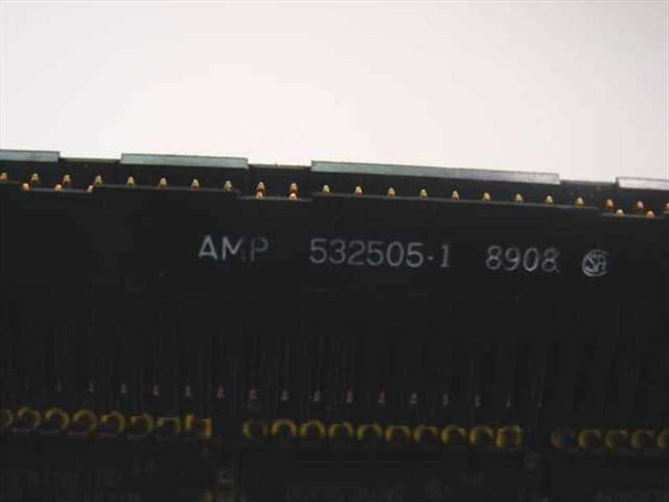NuBus edge connector close-up showing AMP 532505-1 connector stamped '8908'