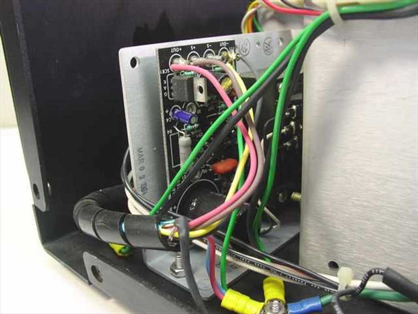 Interior view of HD-244.8-A showing secondary control board and wiring connections inside the chassis