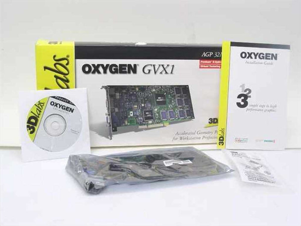 3DLabs Oxygen GVX1 32MB AGP Graphics Accelerator Video Card PIII