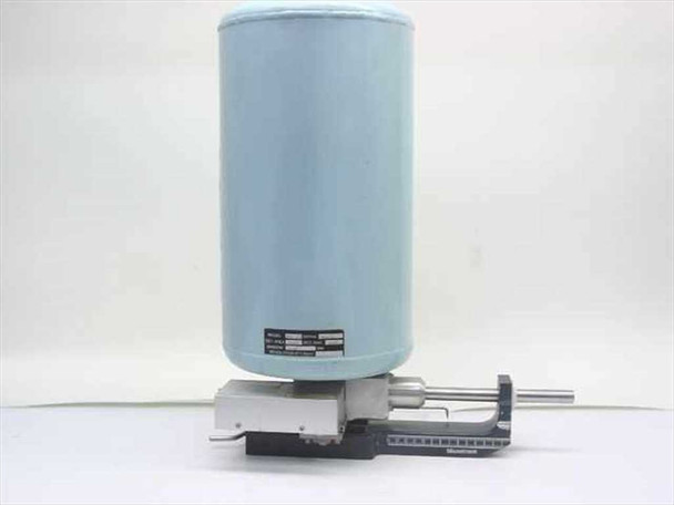 Link Systems ETEC A/S cryogenic LN2 Dewar detector assembly – side view showing data plate and linear slide mount