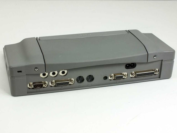 Toshiba PA2711U Enhanced Port Replicator – rear port panel showing serial, parallel, PS/2, VGA, and audio ports