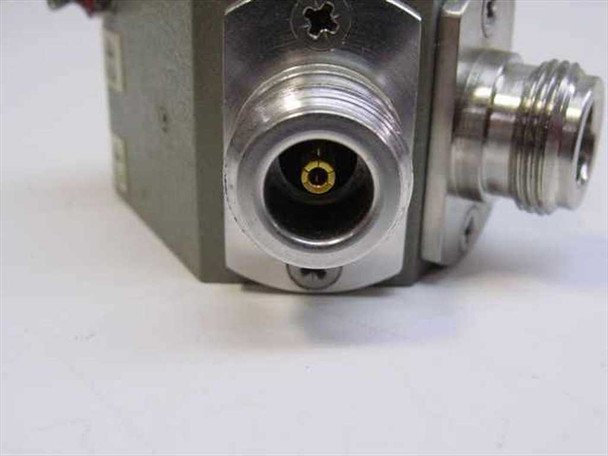 HP Format 1C coaxial switch – close-up of N-type female connector face with visible center pin