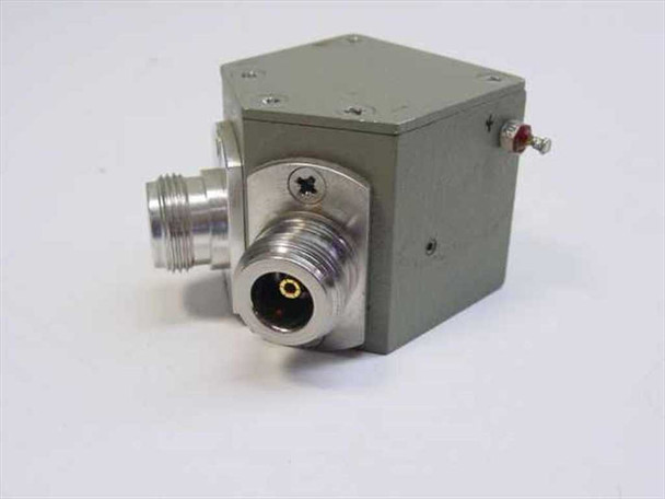 HP Format 1C SPDT latching coaxial switch – front/side view showing two N-type female ports on the face