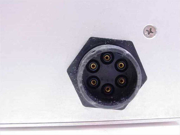 Varian 057513-05 700W TWT Power Supply – close-up of 5-pin circular connector on chassis panel