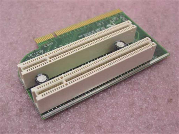 Sony MPCI Riser Card – angled side view showing dual PCI slot connectors and PCI edge connector profile