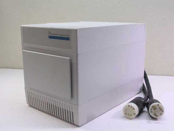 Exide PowerWare PowerPass Cabinet UPS 208:120 L5-30R front view with power cable and L5-30P plug