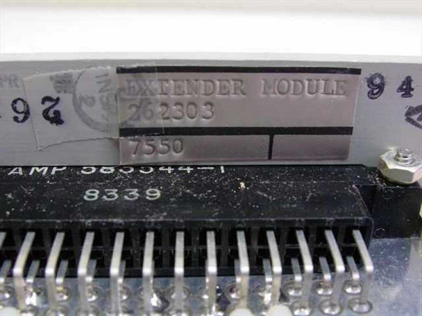 Rack Unit Extender Module 262303 — label detail showing part number 262303, 7550, and AMP 380344-1 connector markings