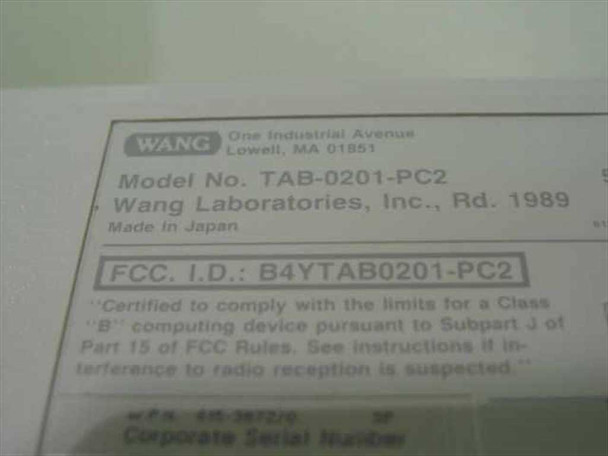 Wang TAB-0201-PC2 Freestyle Tablet and Pen - No PC Cable / Drivers - New + As Is