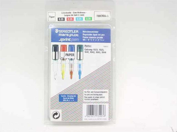 Staedtler 720C 1035 S Disposable liquid ink pens for plot and tracing paper