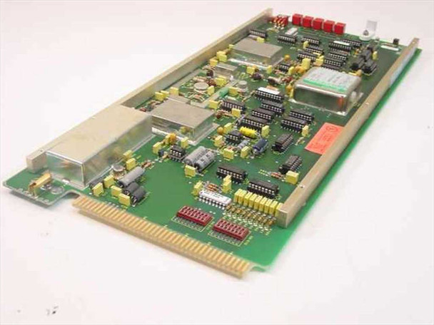 Fairchild 98CDP0190X01XXXXXXXN Synthesizer card – underside angled view showing edge connector fingers and component side