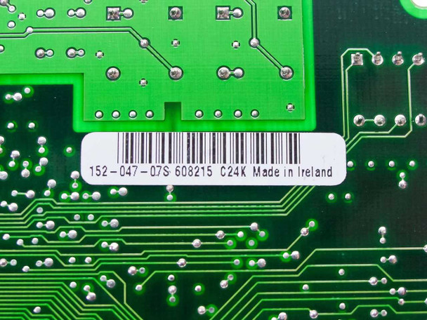 Madge 152-047-07S card label closeup — part number 152-047-07S, date code 608215, C24K, Made in Ireland