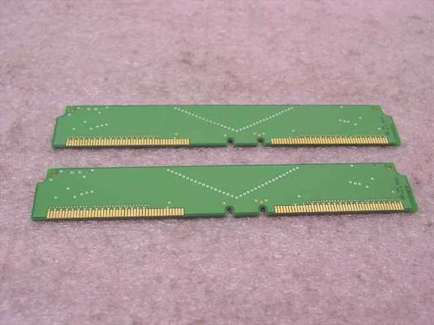 ASUS ASU016 RDRAM terminator spacers — pair shown reverse side, bare green PCB, gold edge connectors