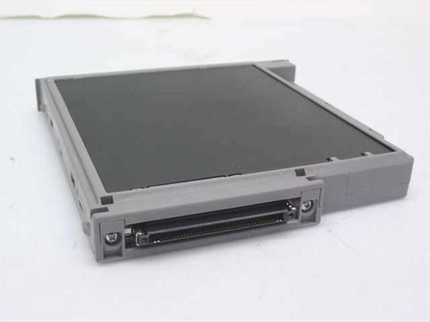 Toshiba PA2451U secondary battery pack assembled — front-angle view showing edge connector and grey plastic frame