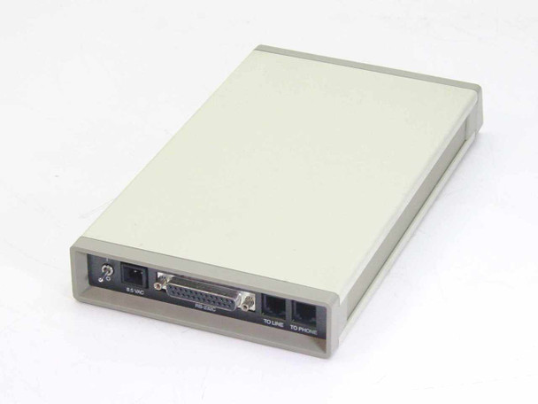 Zenith ZM-2401 External 2400 Baud Modem – rear panel showing 9.5 VAC power jack, DB25 RS-232 port, TO LINE and TO PHONE RJ11 jacks