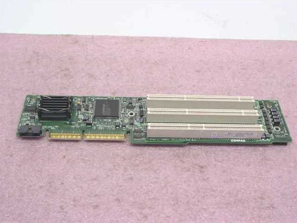 Compaq 228495-001 3-slot PCI riser board 011688-001 Rev A — top component side view showing three PCI expansion slots and main controller IC