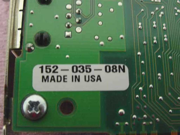 Madge 152-035-08N part number label closeup reading '152-035-08N MADE IN USA' on PCB
