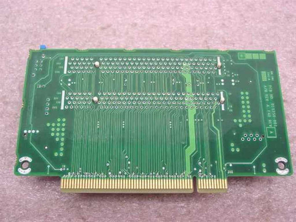Compaq 252298-001 SFF PCI riser board solder-side / bottom view showing edge connector and PCB traces