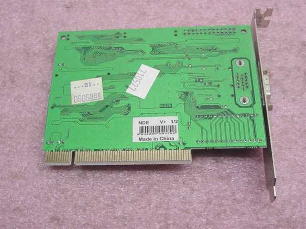 S3 Trio64V+ PCI video card 35-8213-21 — rear/solder side view showing PCB traces and Made in China label