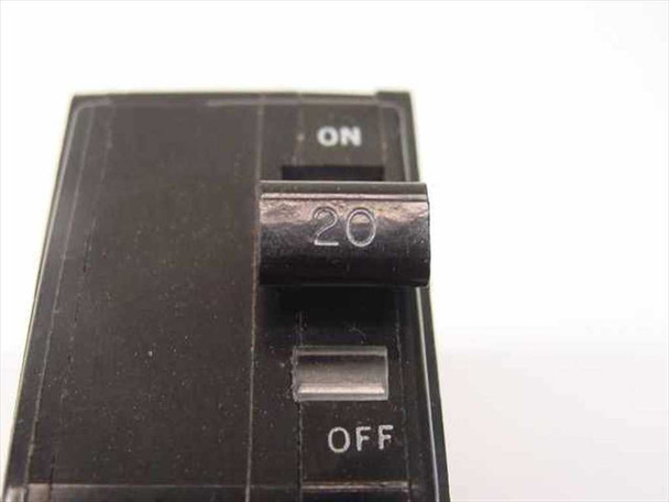 Generic LD 446 Circuit Breaker – close-up of toggle handle showing 20A rating and ON/OFF markings
