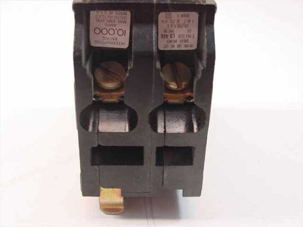 Generic LD 446 Circuit Breaker – bottom terminal view showing two screw terminals and rating label