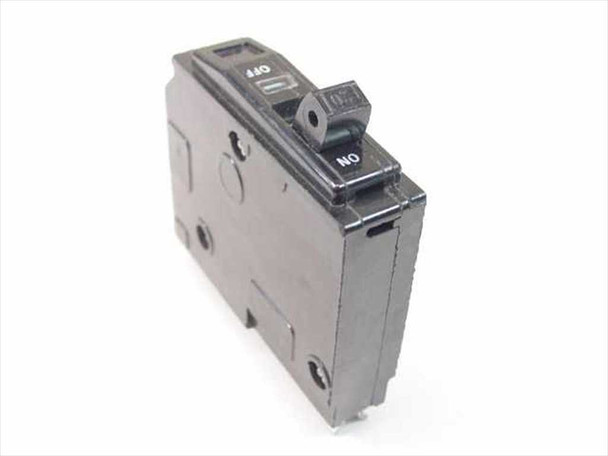Square D KZ-956 Type 00 1-Pole 20 Amp Circuit Breaker – left side view showing toggle switch in OFF position