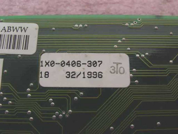 STB video card part number label – showing 1X0-0406-307, date code 32/1996, and 3To markings on card edge