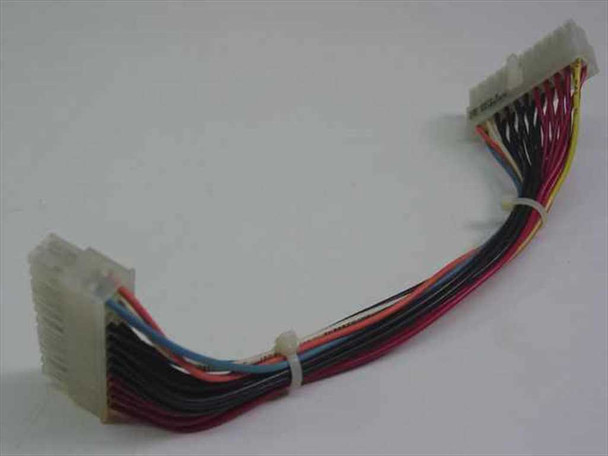 Apple 590-0873B 22-pin motherboard power cord — overhead view of both 22-pin connectors and full wire harness laid flat
