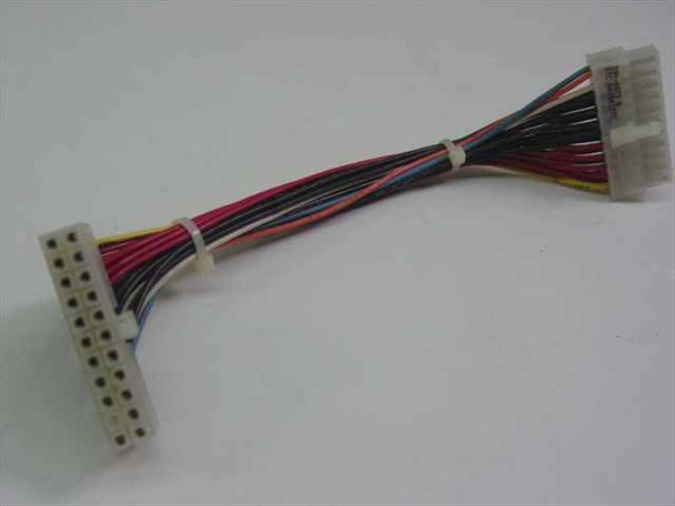 Apple 590-0873B 22-pin power supply to motherboard cable — full cable view showing both connectors and multicolor wire harness with cable ties