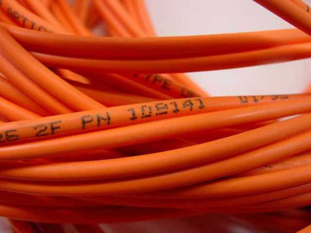 Chromatic Technologies 109141 fiber optic cable jacket label showing PN 109141 and 2F markings