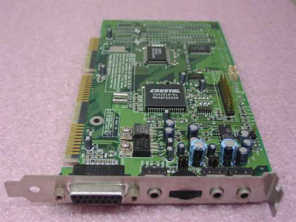 Acer Magic S20 94362-4 ISA sound card front view showing Crystal CS4231 chip, audio jacks, and DB15 game port