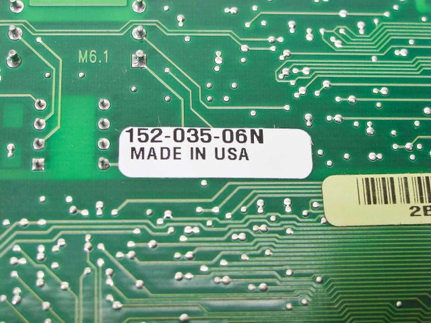 Madge 152-035-06N close-up of part number label showing 152-035-06N and MADE IN USA with barcode