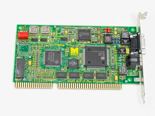Madge Smart 16/4 AT Plus Ringnode ISA card – front PCB detail showing main controller chips and Madge logo IC