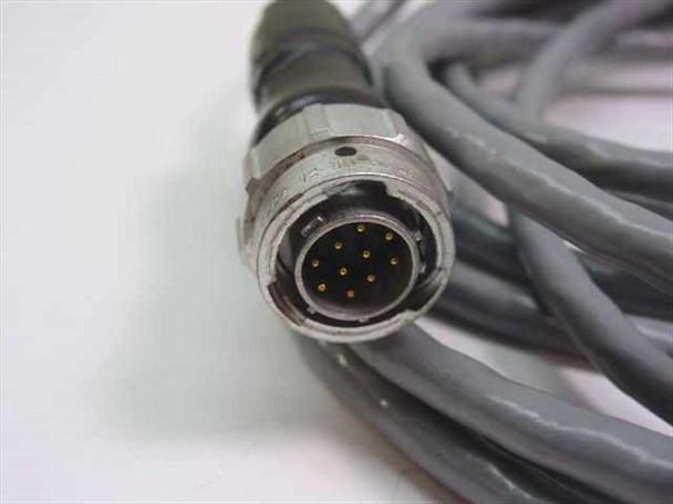 Unimation 3D32488G02 Teach Pendant – close-up of multi-pin circular connector on cable end