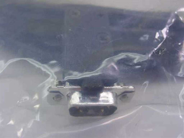 Close-up of D-sub style female connector on FSI 905143-025 Rev C cable end