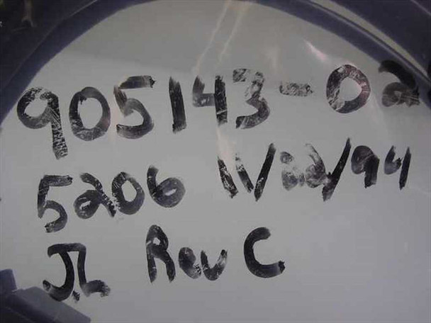 Handwritten label on FSI 905143-025 cable bag showing part number 905143-025, date 11/22/94, and Rev C notation