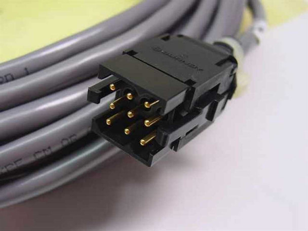 FSI 908152-050 Rev B Polaris cable close-up of multi-pin gold-contact latch connector end (Vapor Prime Module side)