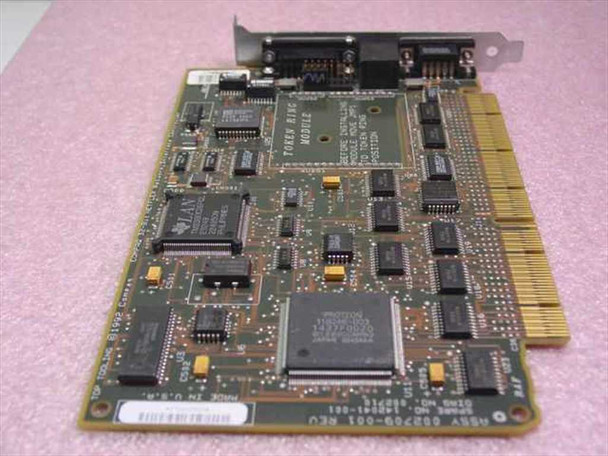 Compaq NetFlex 142041-001 EISA Token Ring Card – reverse component side showing Texas Instruments main controller IC and assembly markings