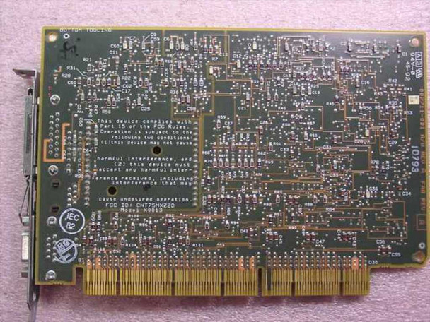 Compaq NetFlex 142041-001 EISA Token Ring Card – PCB solder side showing FCC compliance label and IEC mark