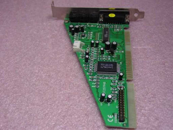 Avance Logic DT297A40 ISA sound card – reverse angled view showing solder side, ALS100 Plus main chipset, CD-ROM audio header, and ISA edge connector