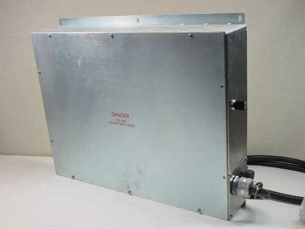 IVS Accuvision 200 – side profile view showing enclosure depth and DANGER high-voltage warning label