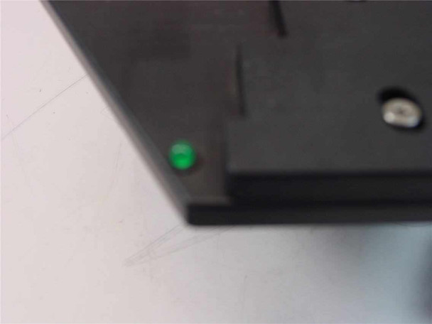 Close-up of green LED status indicator on corner of 6-Position Logic Driven Pedestal Cassette Tray platform