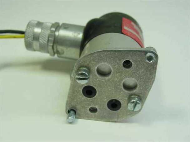 Humphrey solenoid valve rear/bottom view showing mounting base with multiple port openings and lead wire connector