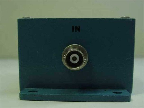 9.0 MHz Bessel low pass filter – IN end panel with BNC input connector and mounting holes