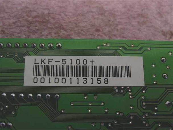 Linkskey LKF-5100+ label closeup showing model number LKF-5100+ and barcode 00100113158
