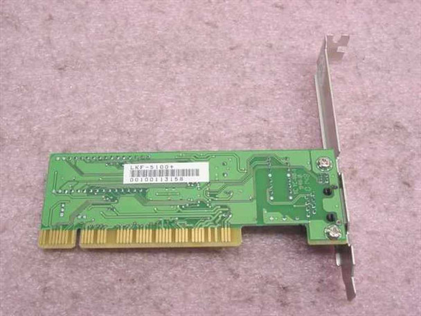 Linkskey LKF-5100+ PCI Ethernet card – rear/solder-side view showing PCB and bracket