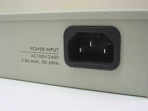 Unicom Dyna-Switch/24 rear panel close-up showing IEC power input label: AC100V–240V, 0.8A Max, 50–60Hz